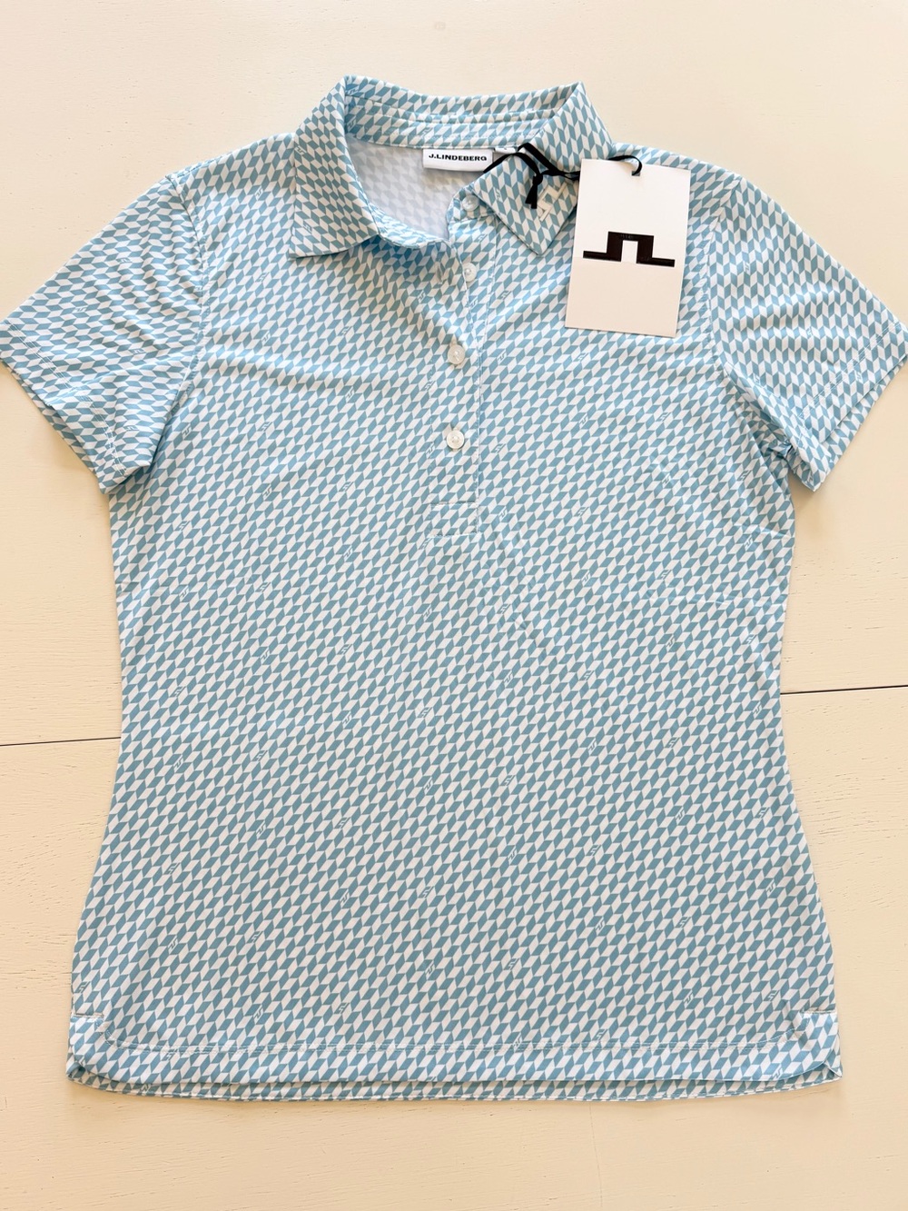 J. LINDEBERG SPRING 2027 CAITLYN POLO BALTIC WHITE GOLF COUNTRY CLUB
